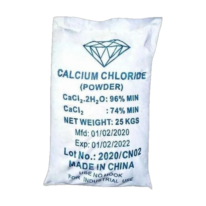 CaCl2 96% Min - Calcium Chloride, Trung Quốc, 25kg/bao